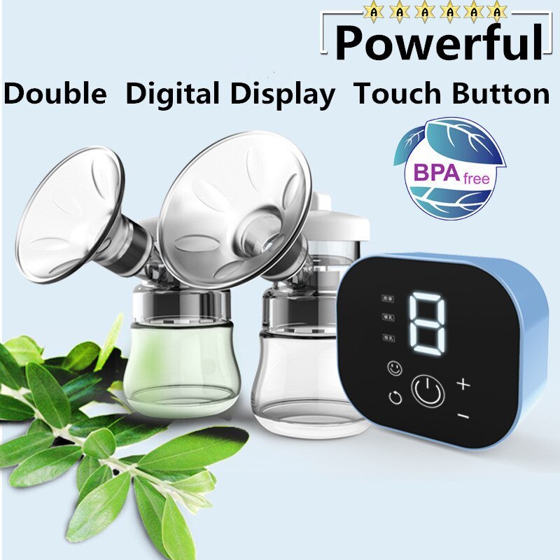 Double Electric Baby Milk Breast Pump Powerful Intelligent Automatic Baby Breast Feeding Bottle hiloramart.com