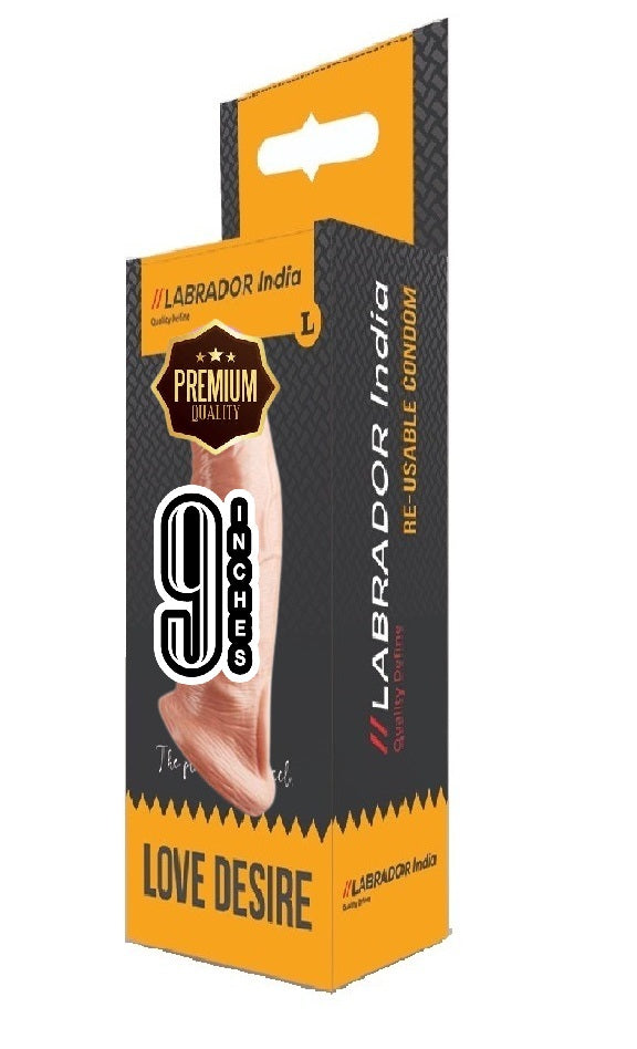 Reusable Big Jumbo condom XL9Inch Sleeve Reusable silicone Condom hiloramart.com