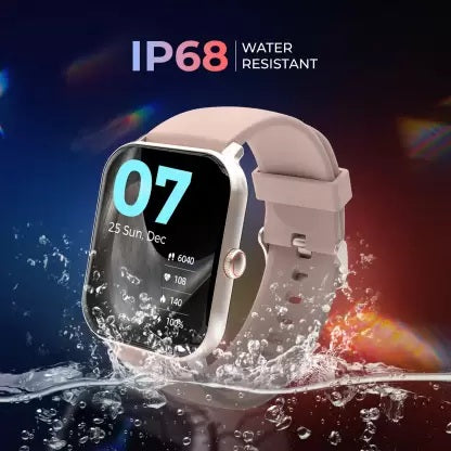 beatXP Marv Neo 1.85" HD Screen 240*280px One-Tap BT 5.1 Calling AI Voice Assistant Smartwatch  (Rose Gold Strap, Free Size)