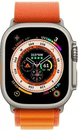 Remaxa T800 ultra 1.99"Premium Series8 Titanium Design Smartwatch  (Orange Alpine Strap, 1.99")