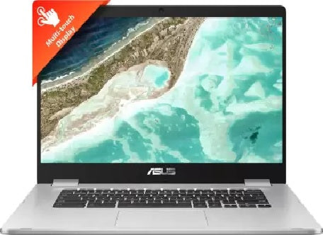 ASUS Chromebook Touch Intel Celeron Dual Core N3350 - (4 GB/64 GB EMMC Storage/Chrome OS) C523NA-A20303 Chromebook  (15.6 inch, Silver, 1.69 Kg)