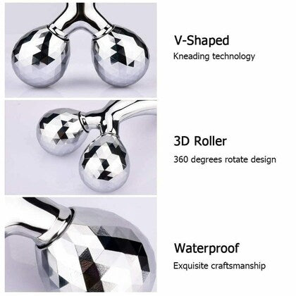 3D Manual Roller Massager/ 360 Rotate Roller Face Body