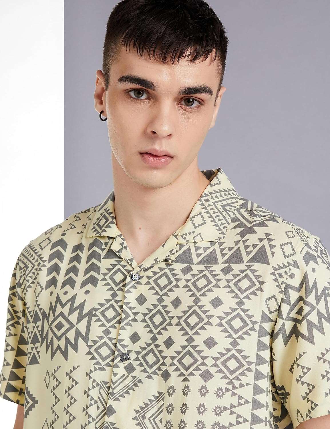 Men's Printed Half Sleeve Viscose Shirt