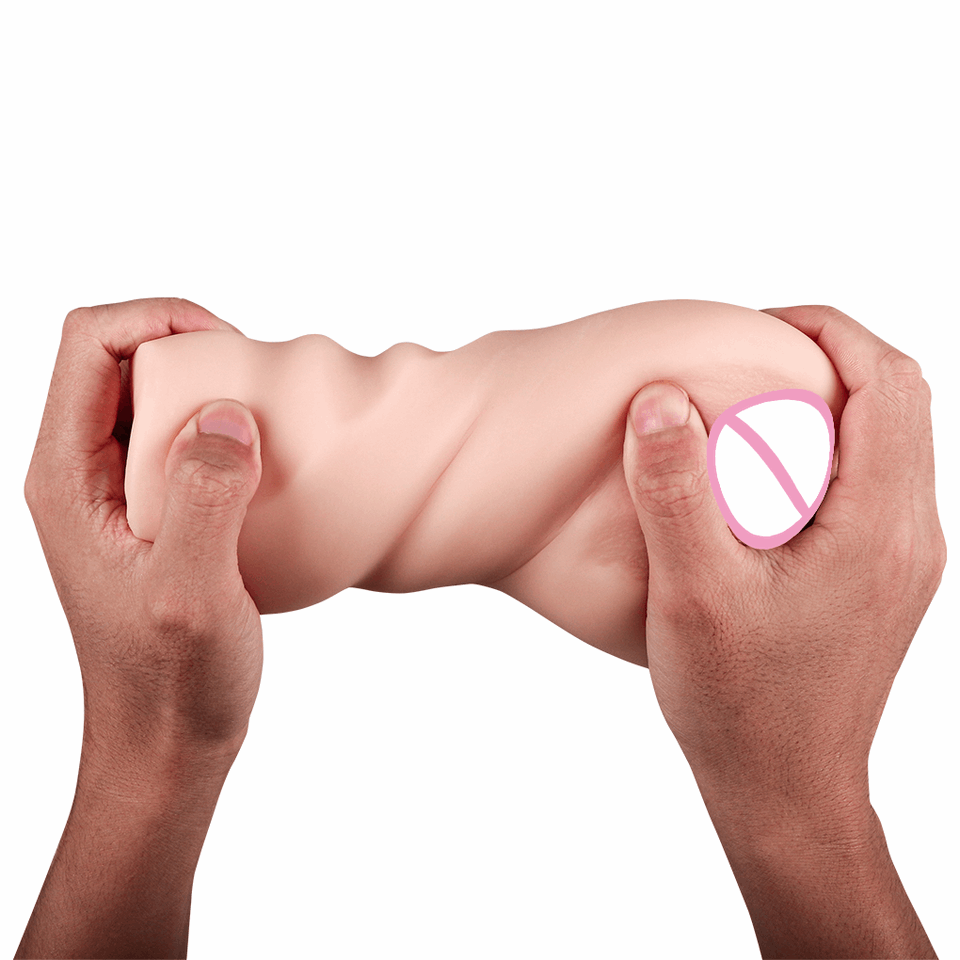 Massager Stoker Double Hole pleasure Masturbators flashlight Stroking for Men