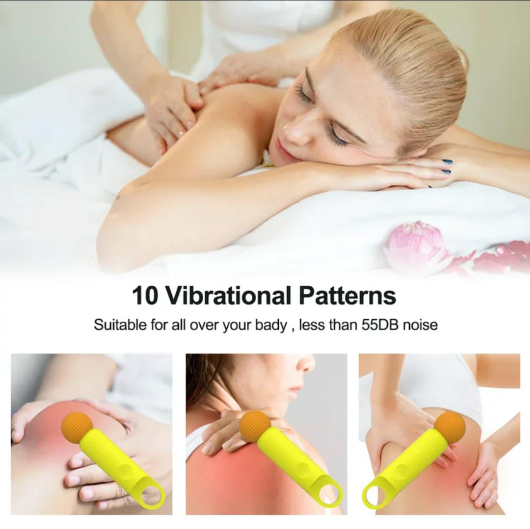 Mini Massager Portable - Body Massager, Waterproof Massager IPX7, 10 Modes