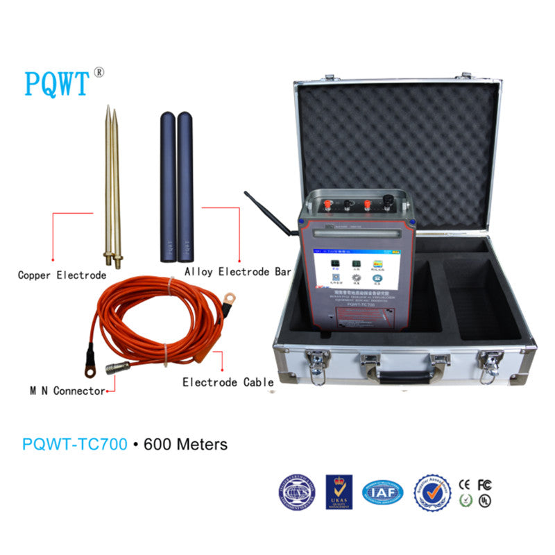 PQWT-TC700·600 Meters Automatic Mapping Underground Water Detector hiloramart.com