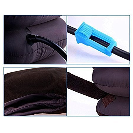 Portable 3 Layer Neck Pillow Tractor Massager Excerciser For Cervical Spine Neck Back Shoulder Pain hiloramart.com