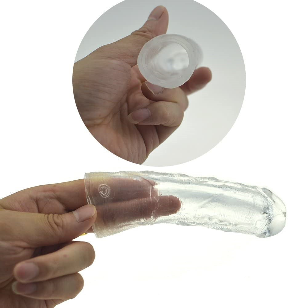 Transparent Reusable crystal dragon Silicone Condom hiloramart.com
