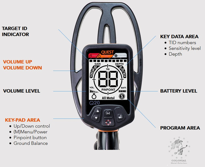 Quest Q20 Metal Detector hiloramart.com